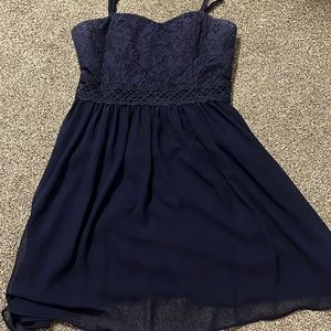 Navy blue homecoming dress